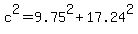 c%5E2=9.75%5E2%2B17.24%5E2%29