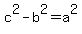 c%5E2-b%5E2=a%5E2