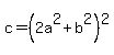 c+=+%282a%5E2+%2B+b%5E2%29%5E2