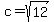 c+=+sqrt%2812%29
