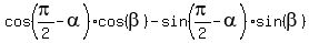 cos%28pi%2F2+-+alpha%29%2Acos%28beta%29+-+sin%28pi%2F2+-+alpha%29%2Asin%28beta%29