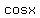 cosx