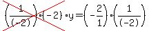 cross%28%281%2F-2%29%28-2%29%29%2Ay=%28-2%2F1%29%281%2F-2%29