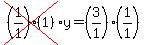 cross%28%281%2F1%29%281%29%29%2Ay=%283%2F1%29%281%2F1%29