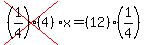 cross%28%281%2F4%29%284%29%29%2Ax=%2812%29%281%2F4%29