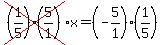 cross%28%281%2F5%29%285%2F1%29%29x=%28-5%2F1%29%281%2F5%29
