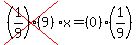 cross%28%281%2F9%29%289%29%29%2Ax=%280%29%281%2F9%29