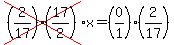 cross%28%282%2F17%29%2817%2F2%29%29x=%280%2F1%29%282%2F17%29