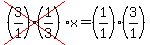 cross%28%283%2F1%29%281%2F3%29%29x=%281%2F1%29%283%2F1%29