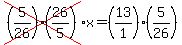 cross%28%285%2F26%29%2826%2F5%29%29x=%2813%2F1%29%285%2F26%29