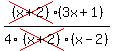 cross%28%28x%2B2%29%29%283x%2B1%29%2F4cross%28%28x%2B2%29%29%28x-2%29