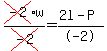cross%28-2%29w%2Fcross%28-2%29=%282l-P%29%2F-2