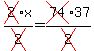 cross%282%29x%2Fcross%282%29=cross%2874%2937%2Fcross%282%29
