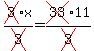 cross(3)x/cross(3)=cross(33)11/cross(3)