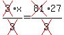 cross%283%29x%2Fcross%283%29=cross%2881%2927%2Fcross%283%29