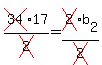 cross(34)17/cross(2)=cross(2)b[2]/cross(2)