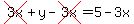 cross%283x%29%2By-cross%283x%29=5-3x