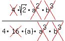 cross%284%29sqrt%282%29cross%28a%5E2%29cross%28b%5E3%29%2F4cross%2816%29%28a%29cross%28a%5E3%29cross%28b%5E3%29