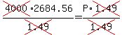 cross%284000%292684.56%2Fcross%281.49%29=P%2Across%281.49%29%2Fcross%281.49%29