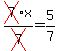 cross%287%29x%2Fcross%287%29=5%2F7