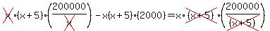cross%28x%29%28x%2B5%29%28200000%2Fcross%28x%29%29-x%28x%2B5%29%282000%29=x%2Across%28%28x%2B5%29%29%28200000%2Fcross%28%28x%2B5%29%29%29