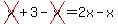 cross%28x%29%2B3-cross%28x%29=2x-x