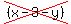 cross+%28%28x+-+3+-+y%29%29