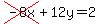 cross+%28-8x%29%2B12y=2