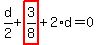 d%2F2%2Bhighlight_red%28+3%2F8+%29%2B2%2Ad=0