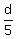 d/5