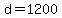 d=1200