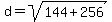 d=sqrt%28144%2B256%29