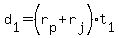 d%5B1%5D+=+%28r%5Bp%5D+%2B+r%5Bj%5D%29%2At%5B1%5D