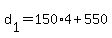 d%5B1%5D+=+150%2A4+%2B+550