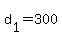 d[1] = 300