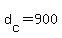 d[c] = 900