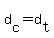 d[c] = d[t]