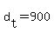 d[t] = 900