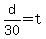d+%2F+30+=+t
