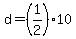 d+=+%281%2F2%29+10+