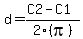 d+=+%28C2-C1%29%2F2%28pi%29