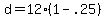 d+=+12%2A%281+-+.25%29