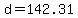 d+=+142.31