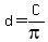 d+=+C+%2F+pi