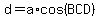 d+=+a%2Acos%28BCD%29
