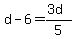 d+-+6+=+%283d%29%2F5
