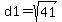 d1+=+sqrt%2841%29