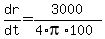 dr%2Fdt+=+3000%2F%284%2Api%2A100%29