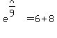 e%5E%28x%2F9%29=6%2B8