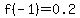 f%28-1%29=0.2